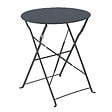 OVIALA - Table pliante en acier gris anthracite - Annecy - vignette