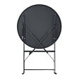 OVIALA - Table pliante en acier gris anthracite - Annecy - vignette