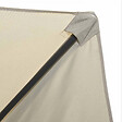 OVIALA - Parasol droit inclinable 3m et 4 dalles lestées aluminium blanc - Matera - vignette
