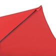 OVIALA - Parasol droit inclinable 3m et 4 dalles lestées aluminium rouge - Matera - vignette