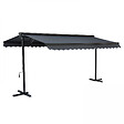 OVIALA - Store double pente 3 x 4m et 4 dalles lestées anthracite - Delgada - vignette