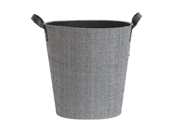 BAYROL - Panier à bûches et à granulés Dama rond gris + Pelle à granulés - Le Marquier - large