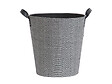 BAYROL - Panier à bûches et à granulés Dama rond gris + Pelle à granulés - Le Marquier - vignette