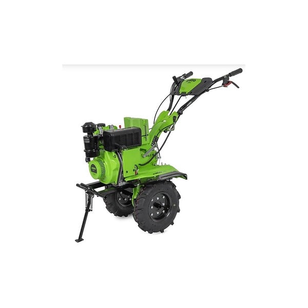 VITO - Motobineuse Diesel Moteur 4T 7 CV 246 cm3 Motoculteur avec fraises et butteur Démarrage électrique VITO - large