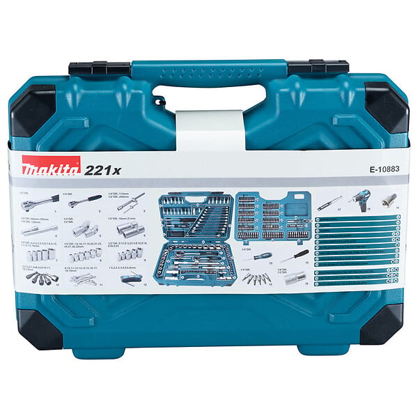 MAKITA - Coffret d'outils MAKITA E-10883 (221 pièces) - large