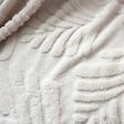 C MA DECO - Plaid jacquard en sherpa - Écru - 30x 160cm - vignette