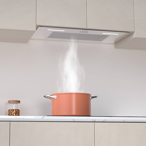 CIARRA - CIARRA Hotte Encastrable 60cm Groupe Filtrant 650m³/h 3 Vitesses Recyclage ou Evacuation Inox CD6926AS - large