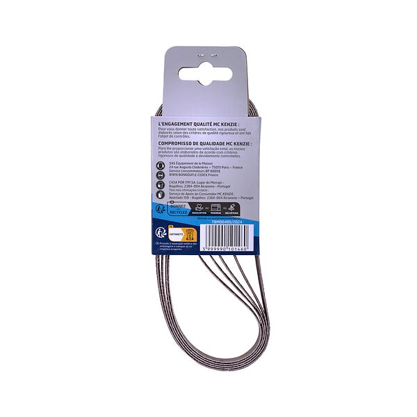 MC KENZIE - Bande abrasive - Grain 40 - Lot de 5 - 13x454mm - large