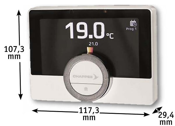 CHAPPEE - Thermostat d'Ambiance Connecté Filaire Emo Life Chappee - large