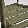 OVIALA - Fauteuil de jardin en aluminium et bois vert kaki - Leeds - vignette