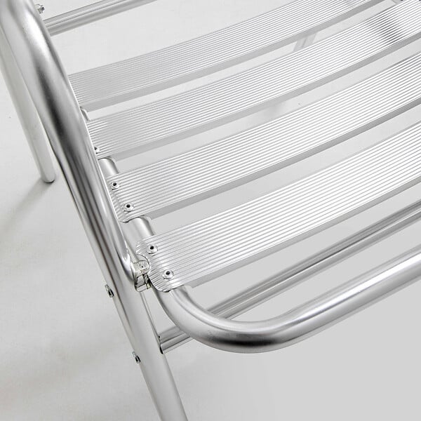 OVIALA - Lot 4 fauteuils de jardin aluminium gris - Nothing Hill - large