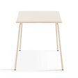 OVIALA - Ensemble table de jardin carrée et 2 chaises acier ivoire - Palavas - vignette