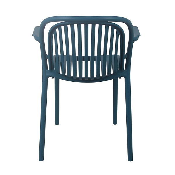 OVIALA - Fauteuil de terrasse bleu canard - Copenhague - large