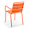 OVIALA - Fauteuil de jardin en métal orange - Palavas - vignette