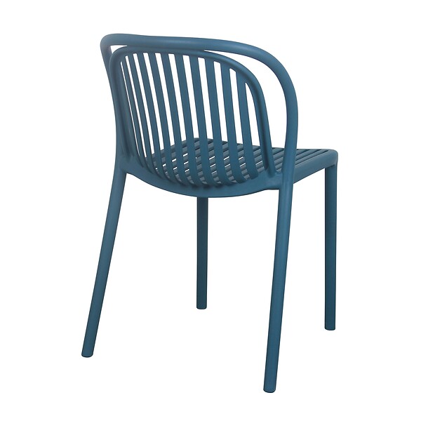OVIALA - Chaise de terrasse bleu canard - Copenhague - large