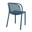 OVIALA - Chaise de terrasse bleu canard - Copenhague - vignette