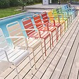 OVIALA - Fauteuil de jardin en métal argile - Palavas - vignette