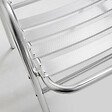OVIALA - Chaise de jardin empilable en aluminium gris clair - Nothing Hill - vignette