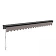 OVIALA - Store banne semi-intégral 2,5x2m en aluminium taupe - Brehat - vignette