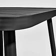 OVIALA - Table de jardin carrée en aluminium noir - Bristol - vignette
