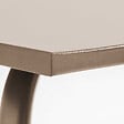 OVIALA - Table de jardin rectangulaire en acier 8 places 180 cm taupe - Palavas - vignette