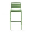 OVIALA - Ensemble table haute de jardin et 6 chaises en métal vert cactus - Palavas - vignette