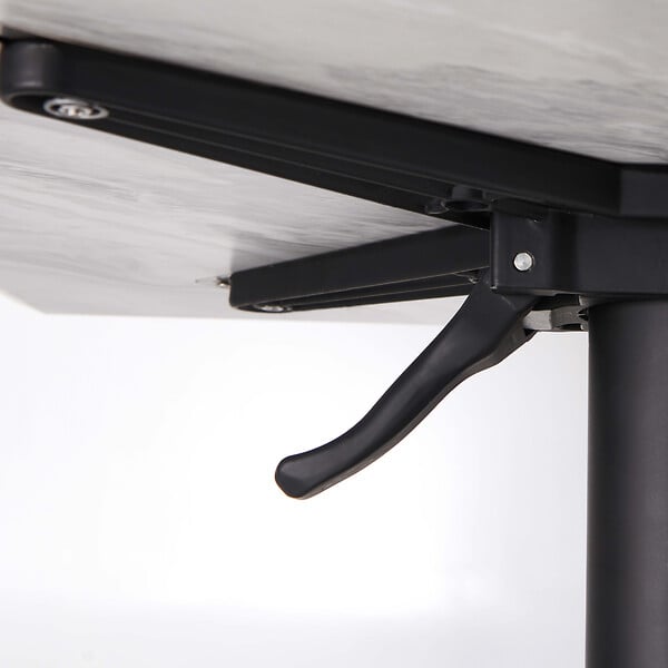 OVIALA - Pied de table avec système inclinable en aluminium noir Klipo - Klipo - large