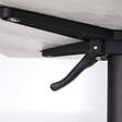 OVIALA - Pied de table avec système inclinable en aluminium noir Klipo - Klipo - vignette