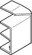 OBO BETTERMANN - Angle exterieur AXIS variable 32 x 16mm - OBO BETTERMANN - 6131256 - vignette