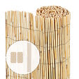 VOUNOT - Canisse en roseau naturel Brise vue avec attaches de fixation 140x300cm - vignette