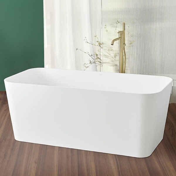 SANYCCES - Baignoire îlot design en sanydur rectangulaire RUST 150 cm - large