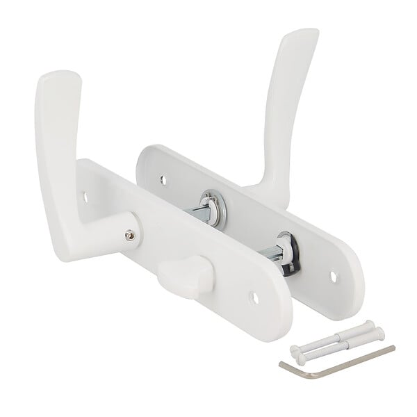 CHRISLIGNE - Ens.beq/plaq cddc azur alu laque blanc - large