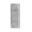 LINEA - 1 poignee encastree rectangle ent 96 zamak chrome mat - vignette