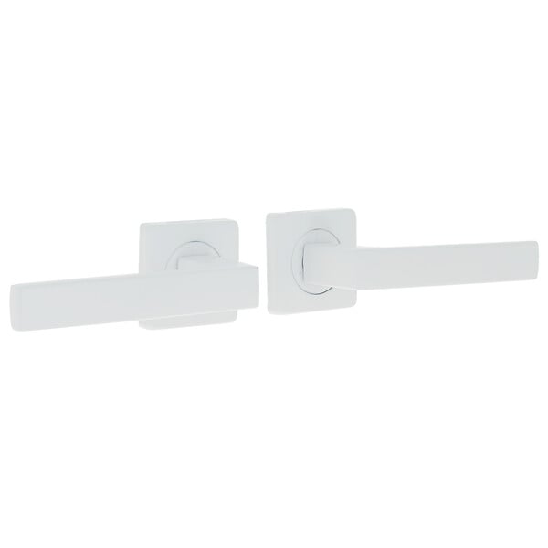 CHRISLIGNE - Ens poig alum / rosace acier joffrin blanc - large