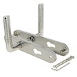 LINEA - Ens pg alu/plaq acier cyl 1 cote pilier tolbiac nickel mat b - vignette