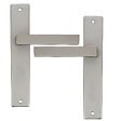CHRISLIGNE - Ens poig/plaq 195 bdc joffrin alum finition inox velours - vignette