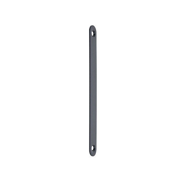 CHRISLIGNE - 1 platine cache serrure bdc lg 160mm ent 140 acier noir mat - large