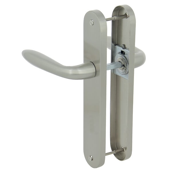 CHRISLIGNE - Ens poig alum /plaq acier bdc egee l nickel mat - large