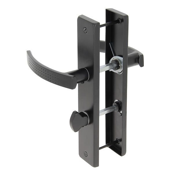 CHRISLIGNE - Ens poig alum/plaq acier cddc henri l noir mat - large