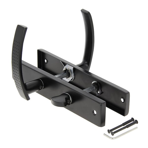 CHRISLIGNE - Ens poig alum/plaq acier cddc henri l noir mat - large