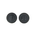 CHRISLIGNE - 2 rosaces adhesives d.52 cddc acier noir mat - vignette