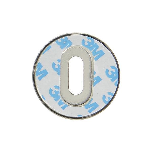 CHRISLIGNE - 2 rosaces adh d.52 cle acier nickel satine mat - large