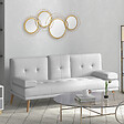 HOMCOM - Lot de 4 miroirs ronds muraux à˜ 30, 24, 21 cm crochet visserie incluse métal doré - vignette