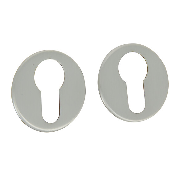 CHRISLIGNE - 2 rosaces adhesives d.45 cylindre nickel mat - large