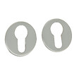 CHRISLIGNE - 2 rosaces adhesives d.45 cylindre nickel mat - vignette