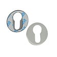 CHRISLIGNE - 2 rosaces adhesives d.45 cylindre nickel mat - vignette