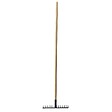 PROGARDEN - Râteau 14 dents acier-bois 143cm - vignette
