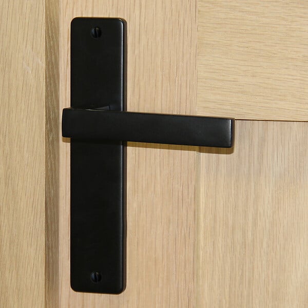 CHRISLIGNE - Ens poig/plaq 195 bdc joffrin alu noir mat - large