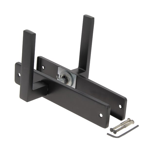 CHRISLIGNE - Ens poig/plaq 195 bdc joffrin alu noir mat - large