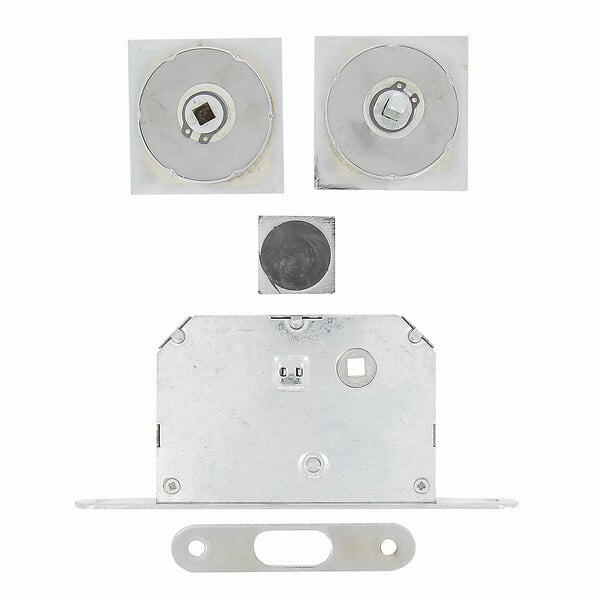 CHRISLIGNE - Kit poig carre encast serrure cddc zmk nickele - large